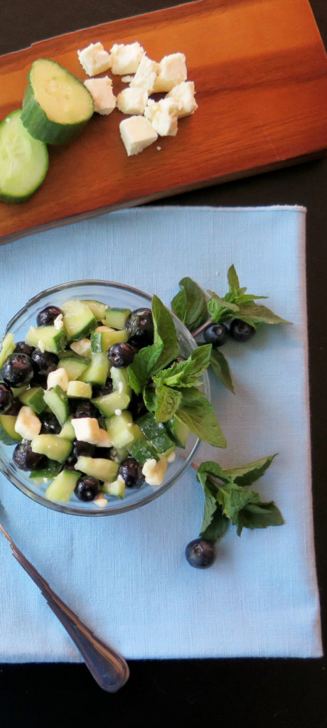 Blueberry Feta Cucumber Salad