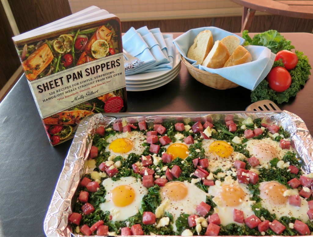 Greens & Eggs & Ham Sheet Pan Supper