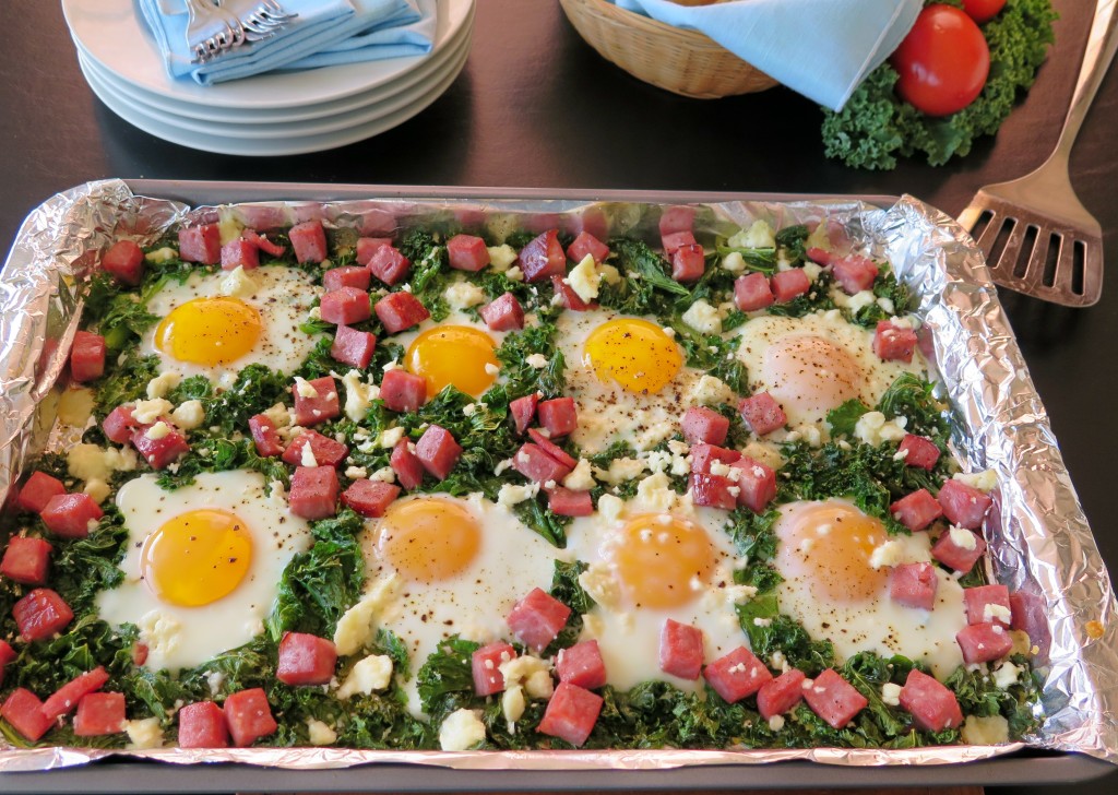 Greens & Eggs & Ham finished tray