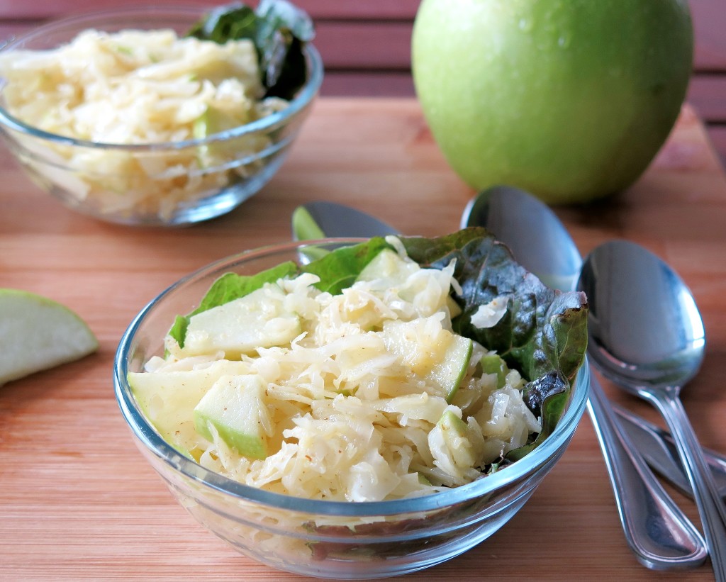 Sauerkraut and Apple Salad Bowl