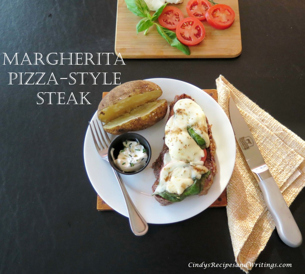 Margherita Pizza-Style Steak plate