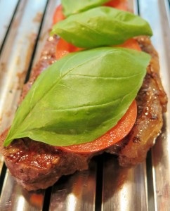 Margherita steak basil