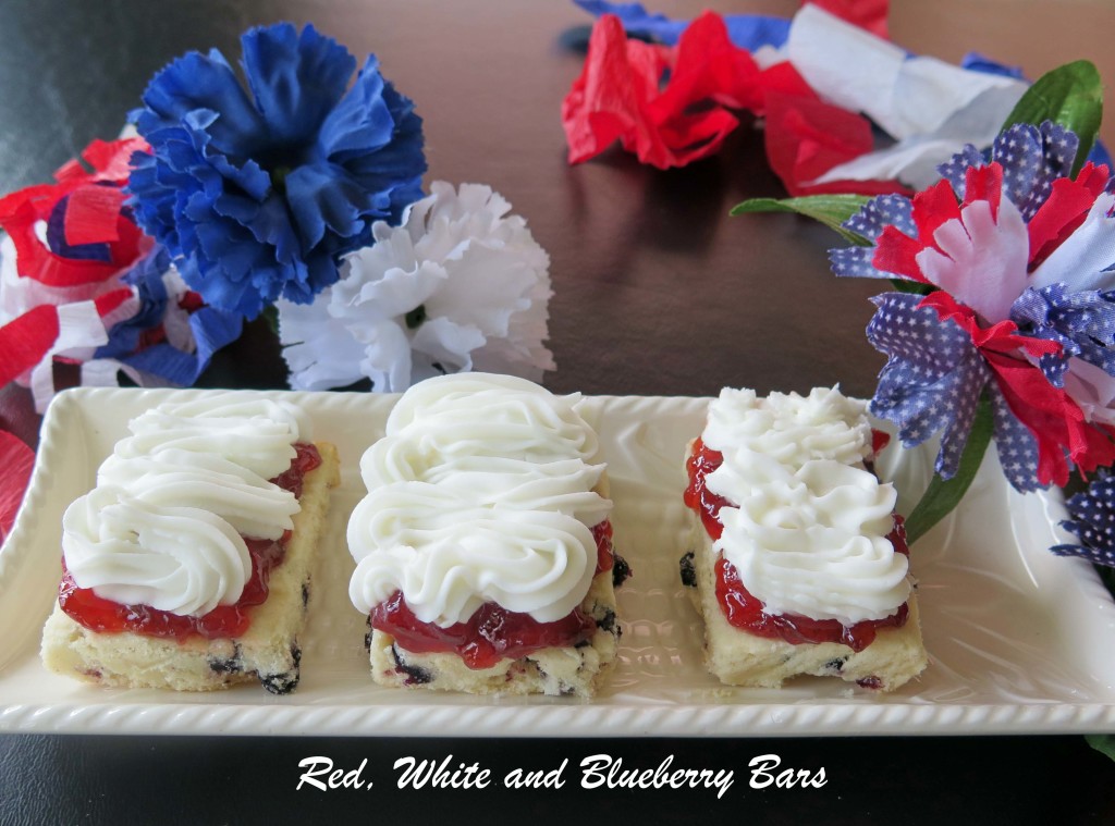 Red, White and Blueberry Bars_