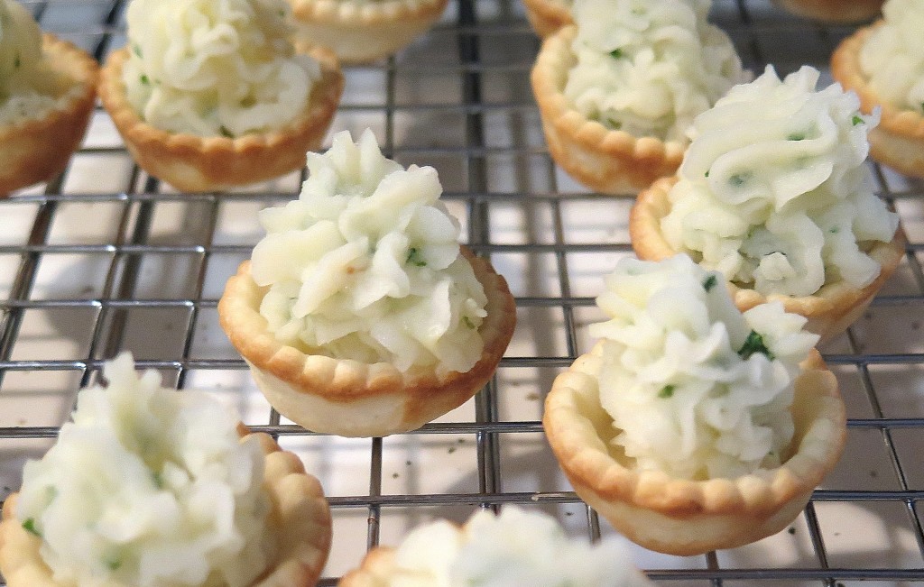 Smoky Potato Pie Cups on rack