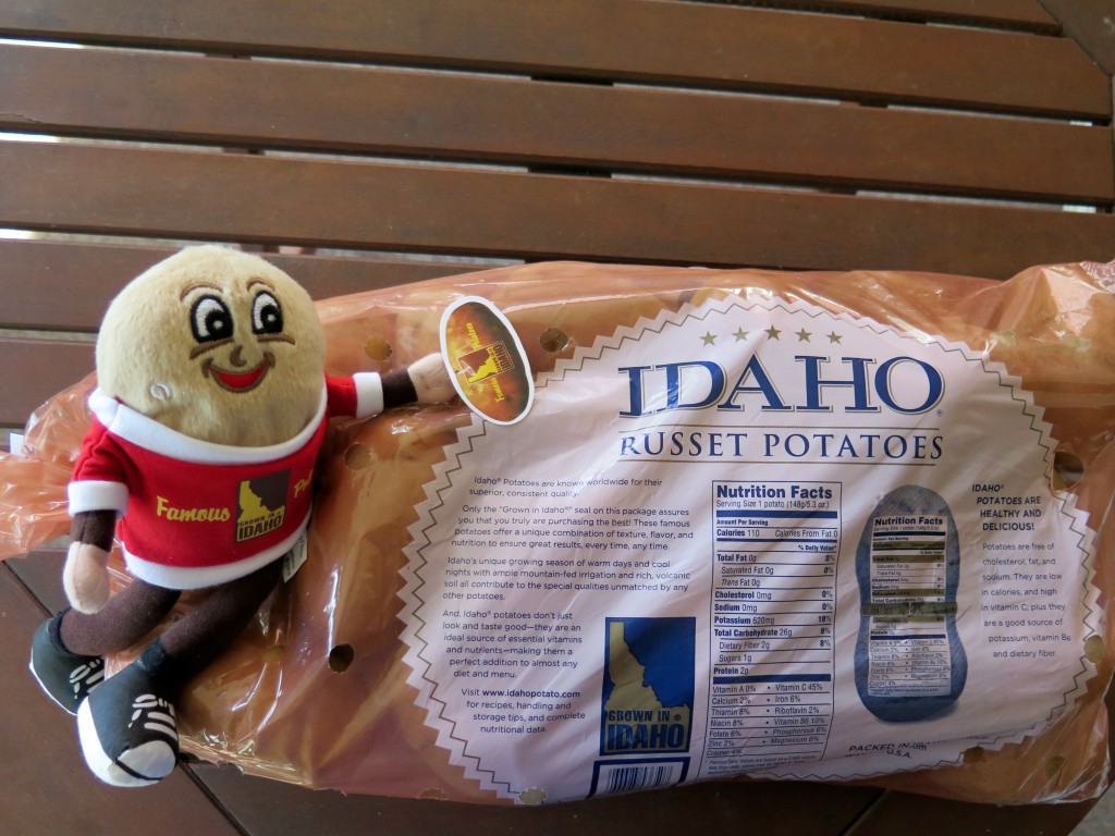 Idaho® potatoes bag and Spuddy Buddy