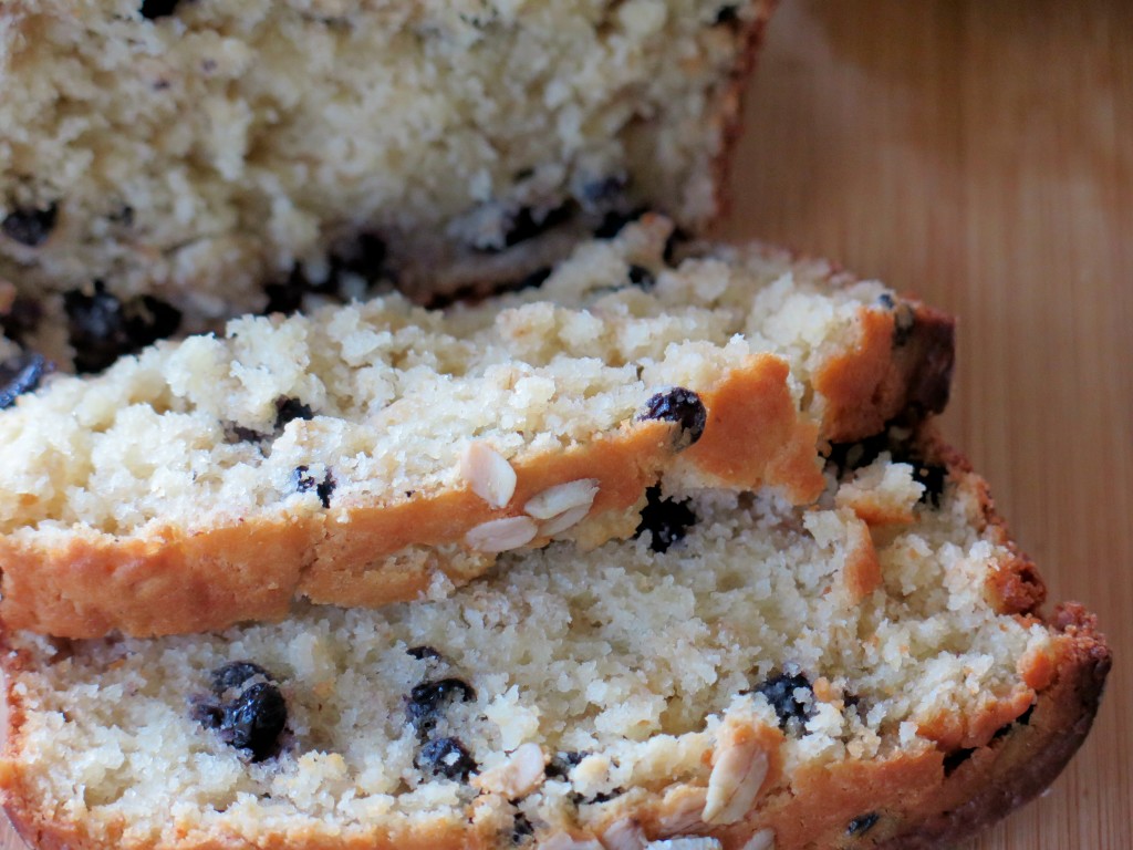 Blueberry Currant Oatmeal Bread close up