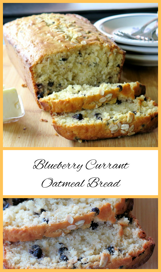 Blueberry Currant Oatmeal Bread collage