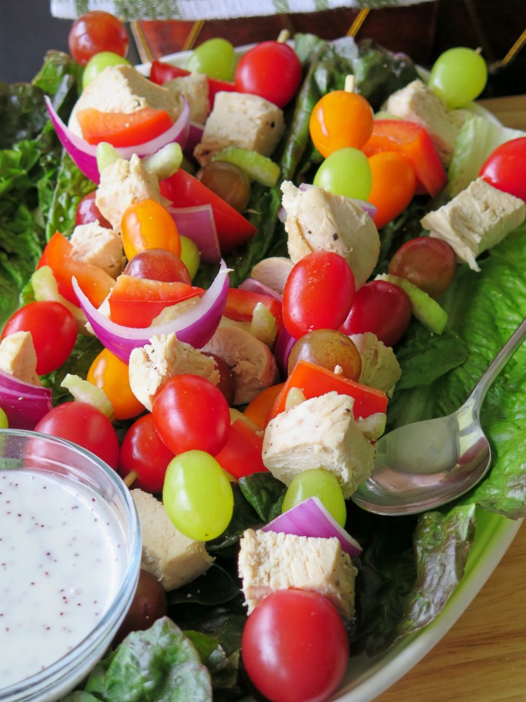 Chicken Salad Skewers