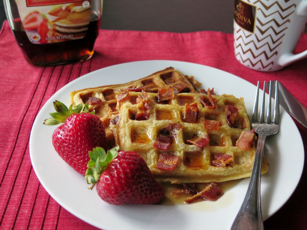 Bacon Honey Waffles