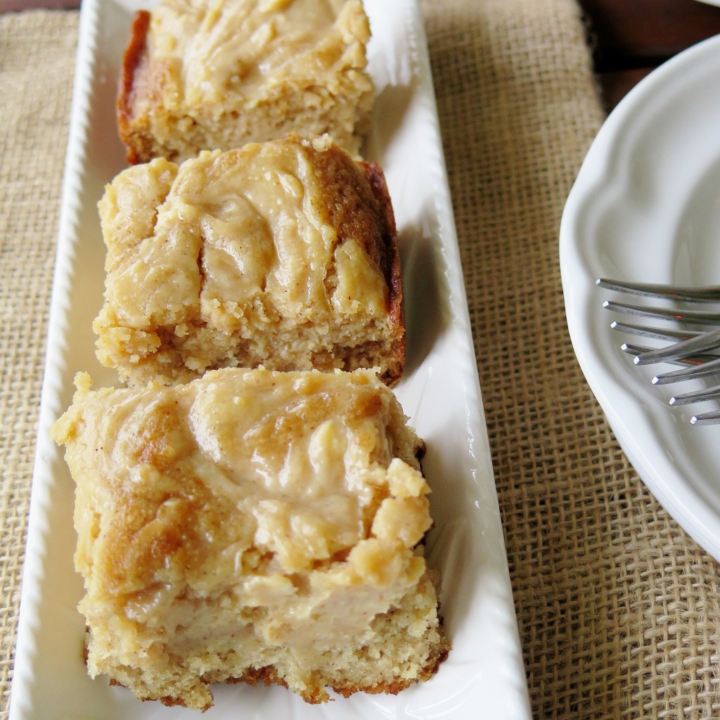 Applesauce Cake with Peanut Butter Swirls