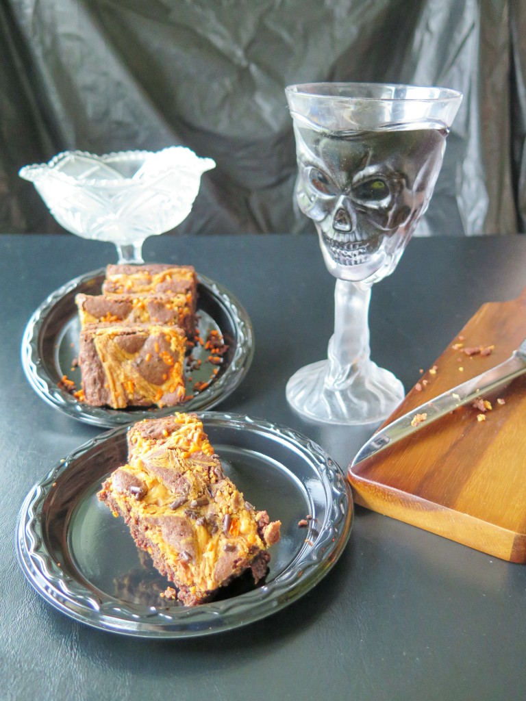 Bewitching Brownie Bars setting