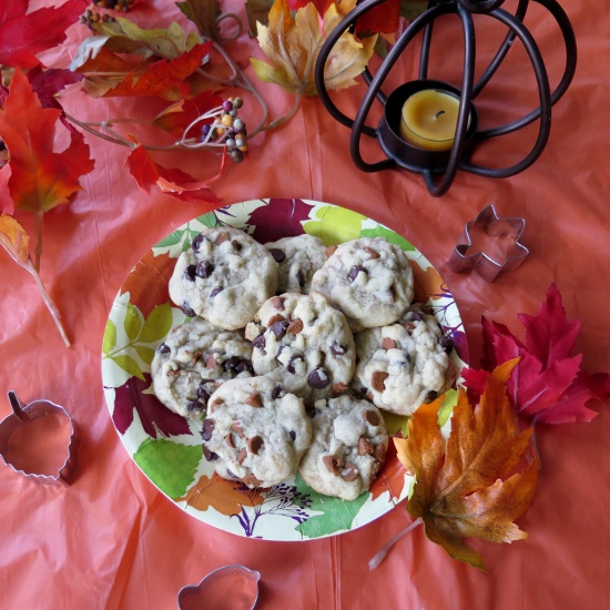 cinnamon choc cookies 