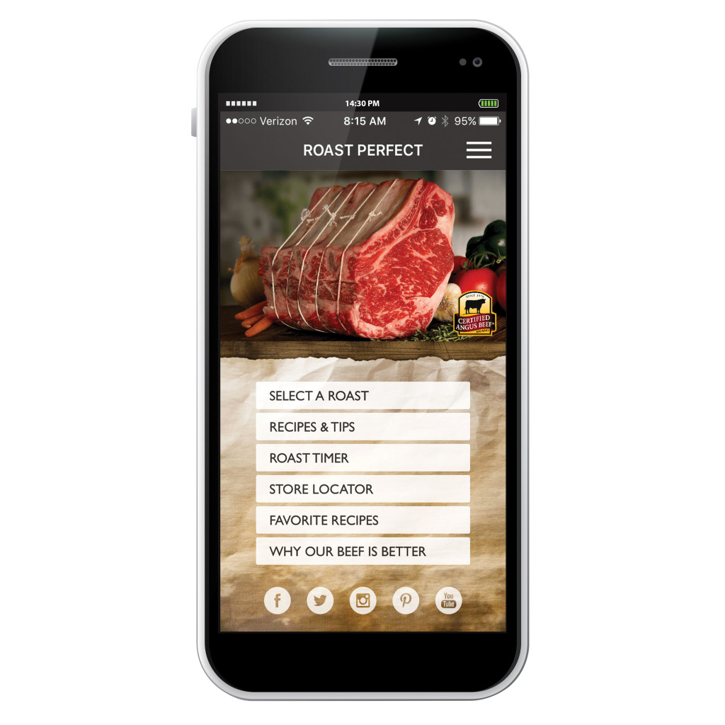 roast perfect app home page