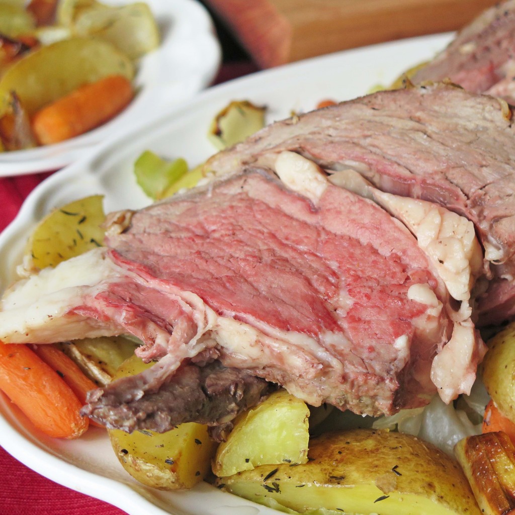 Beef Roast and Cabbage close up