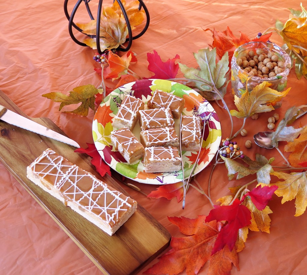 Pumpkin Spice and Caramel Fudge table