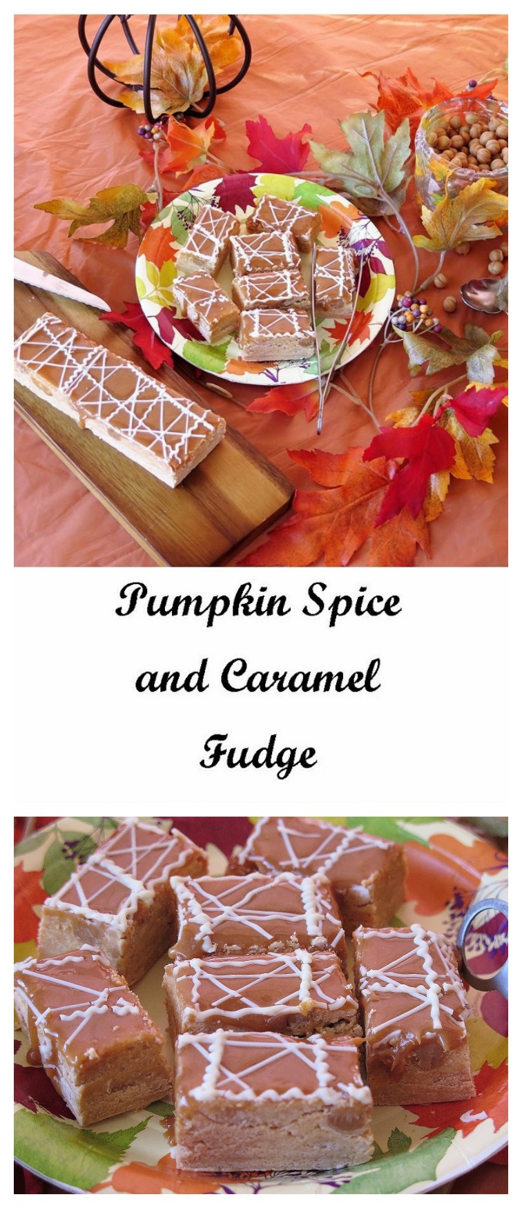 Pumpkin Spice and Caramel Fudge 