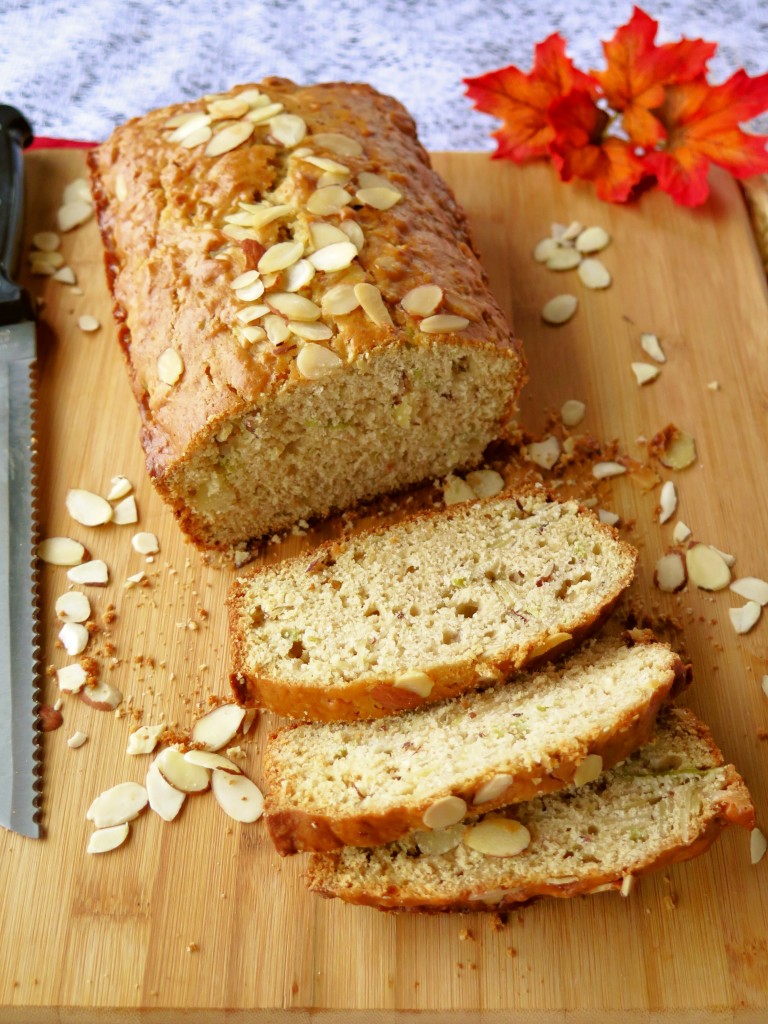 Apple Almond Bread sliced