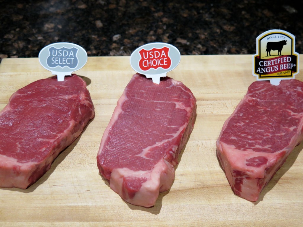 Certified Angus Beef marbling compare