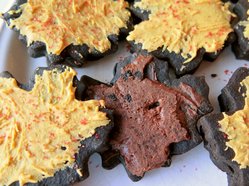 Chocolate Chocolate Fudge Filled Cookies