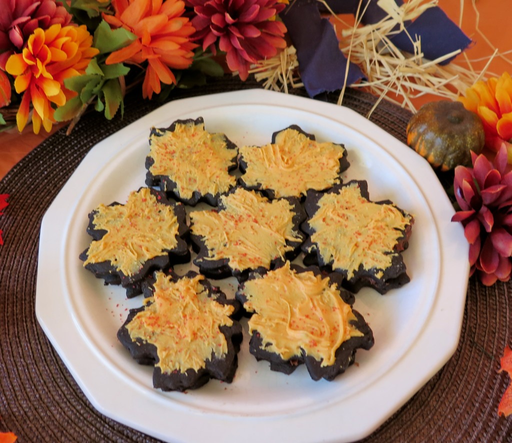 Chocolate Chocolate Fudge Filled Cookies plate