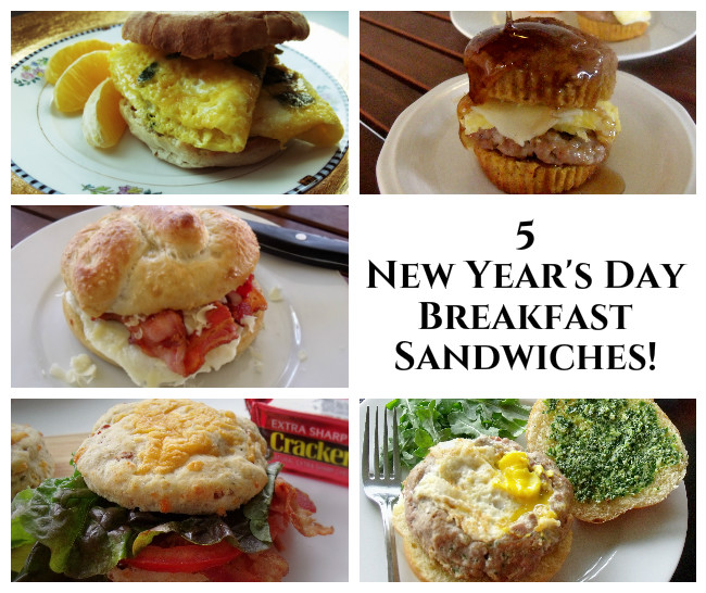 5 New Years Day Breakfast sandwiches