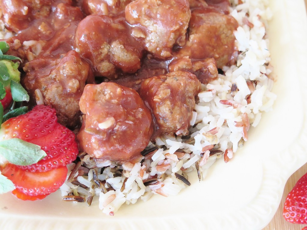 Strawberry BBQ Meatballs