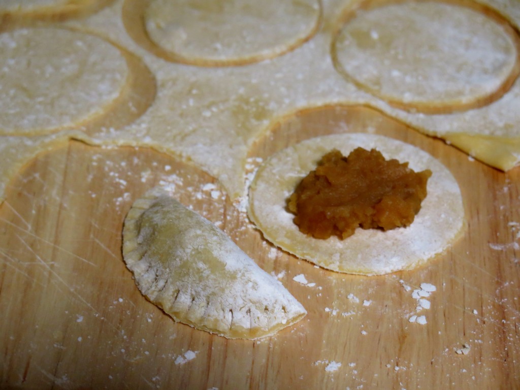 Sweet Potato Pierogie assemble