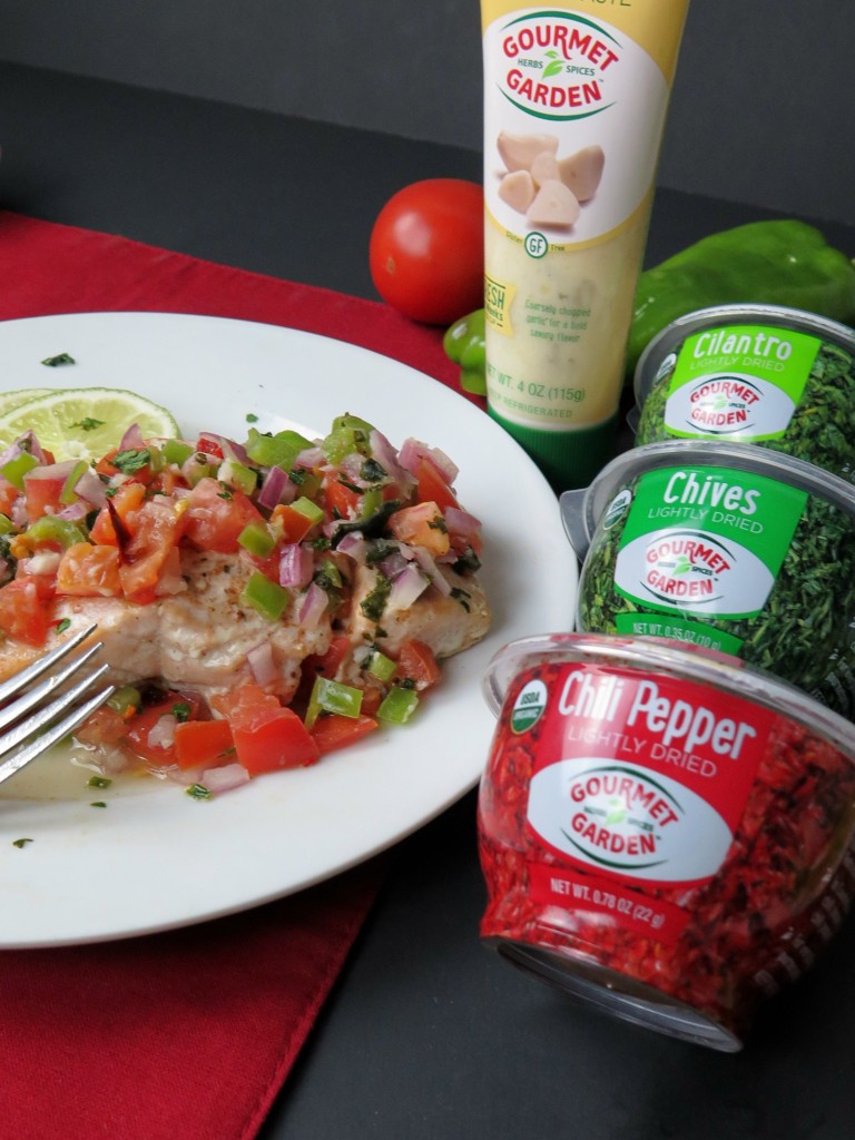 Baked Salmon Fresh Salsa Gourmet Gardens