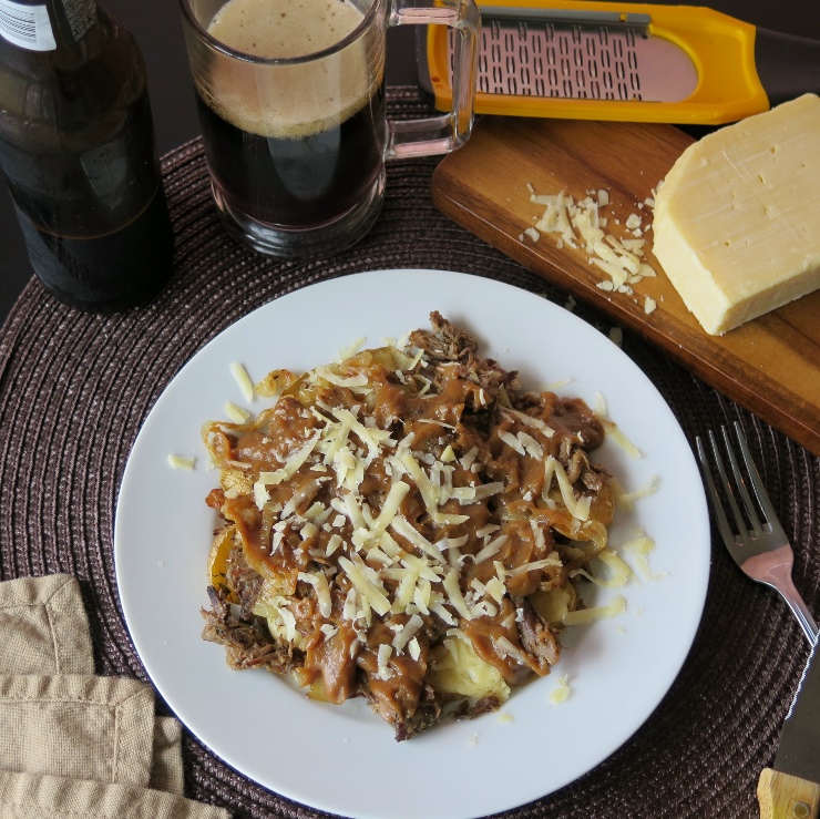 beefy beer poutine