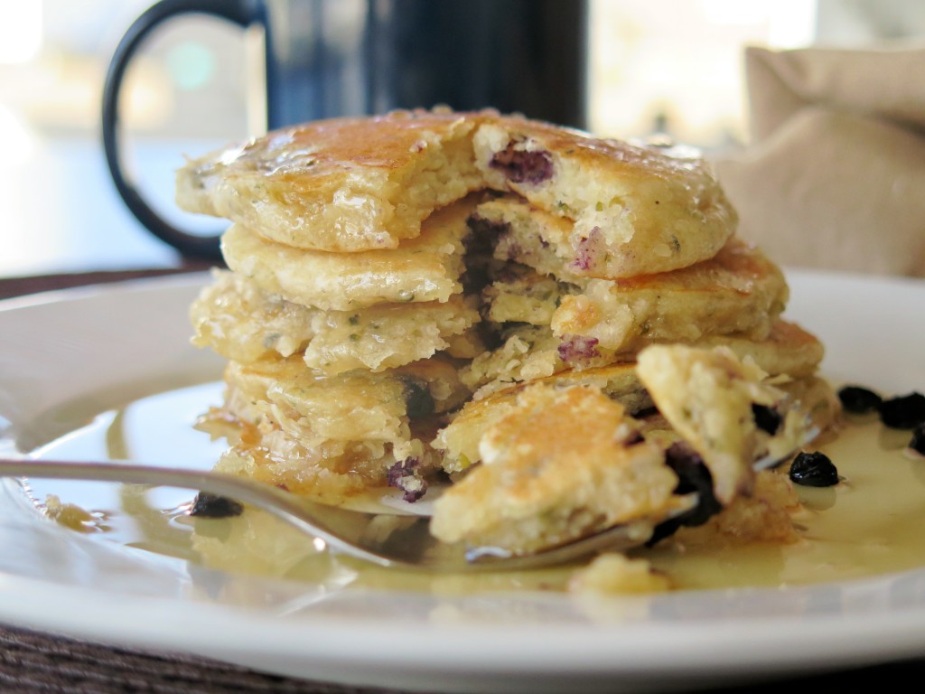 Fruity Hemp Seed Pancakes stack