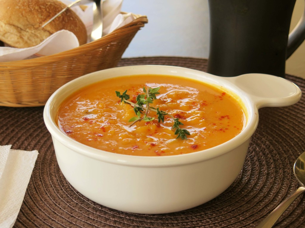 Butternut and Brown Rice Soup