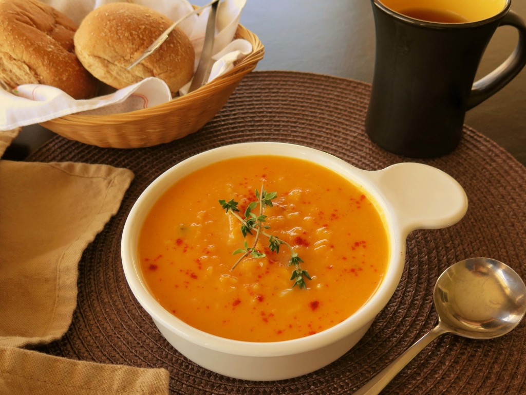 Butternut and Brown Rice Soup 