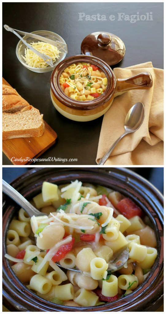 pasta e fagioli collage