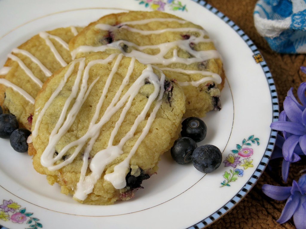 Glazed Blueberry Cookies