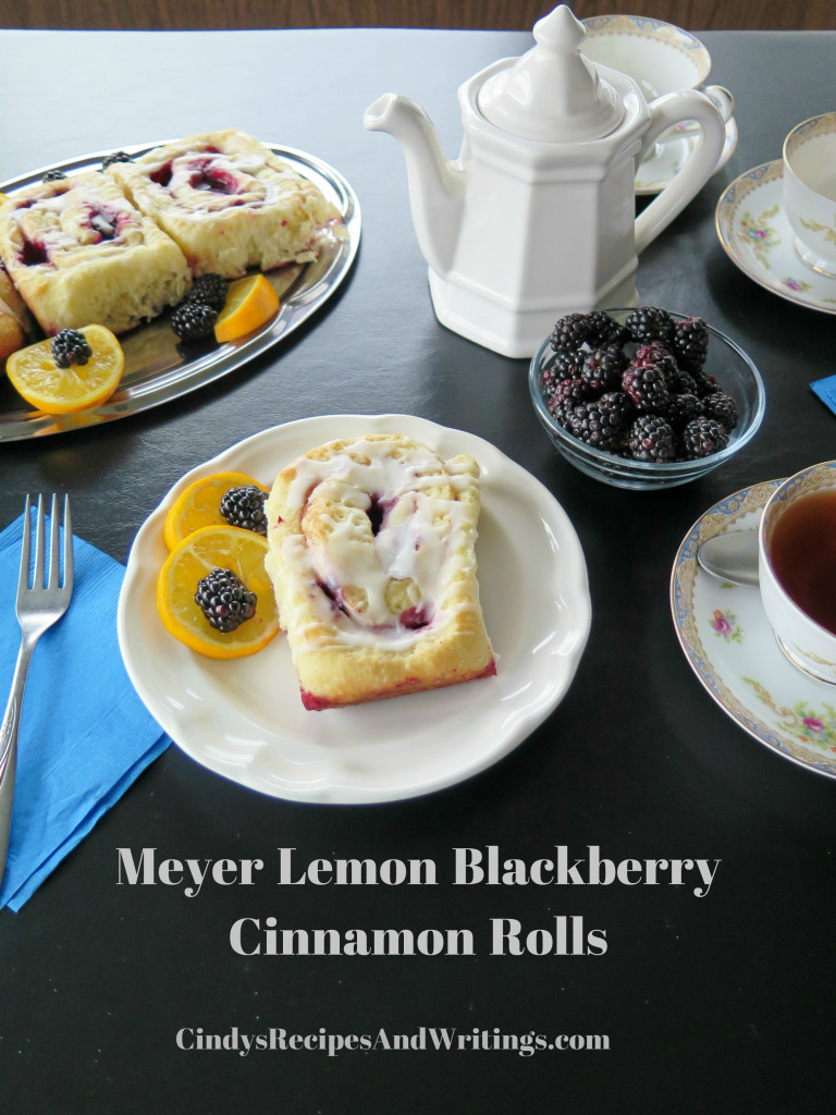 Meyer Lemon Blackberry Cinnamon Rolls table 1