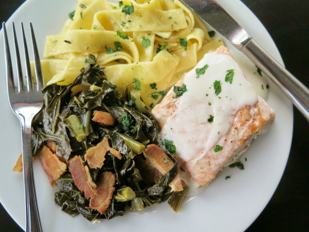 Salmon with Citrus Yogurt Sauce