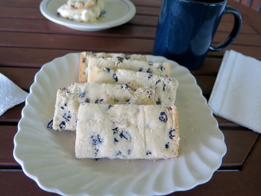 Blueberry Ice Cream Cookie Bar cookies