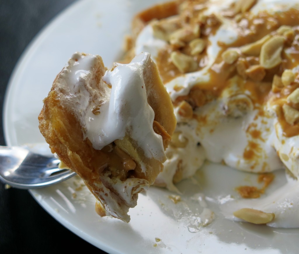 Fluffernutter Waffle bite