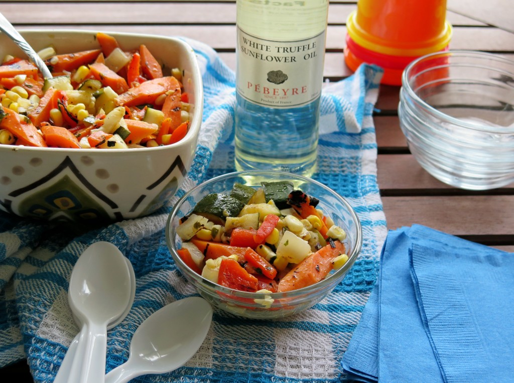 Grilled Vegetable Salad with oil