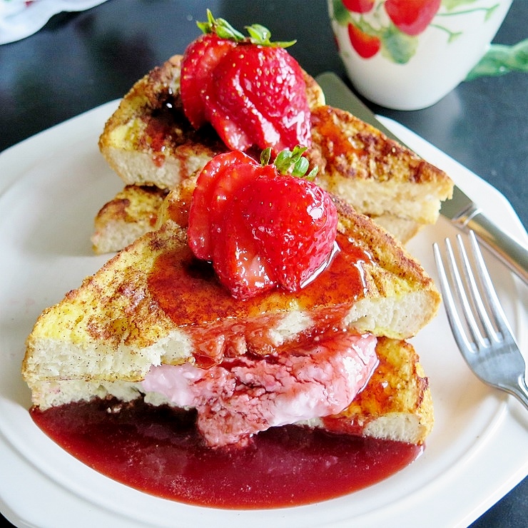 Strawberry Cream Cheese French Toast