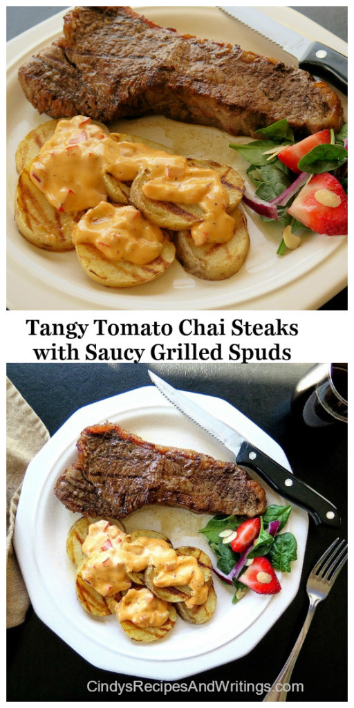 Tangy Steaks and Saucy Potatoes