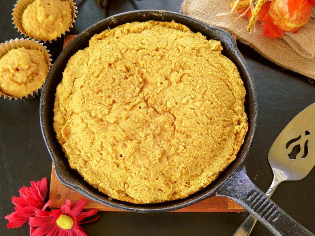 Pumpkin Cornbread Skillet