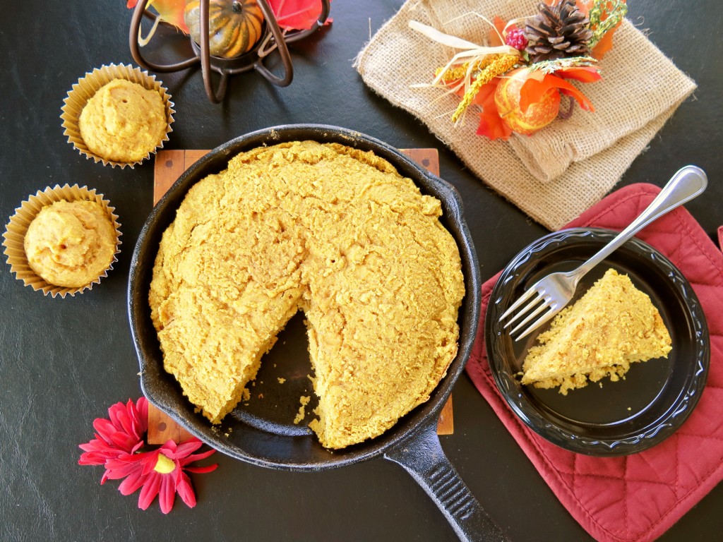 Pumpkin Cornbread with slice