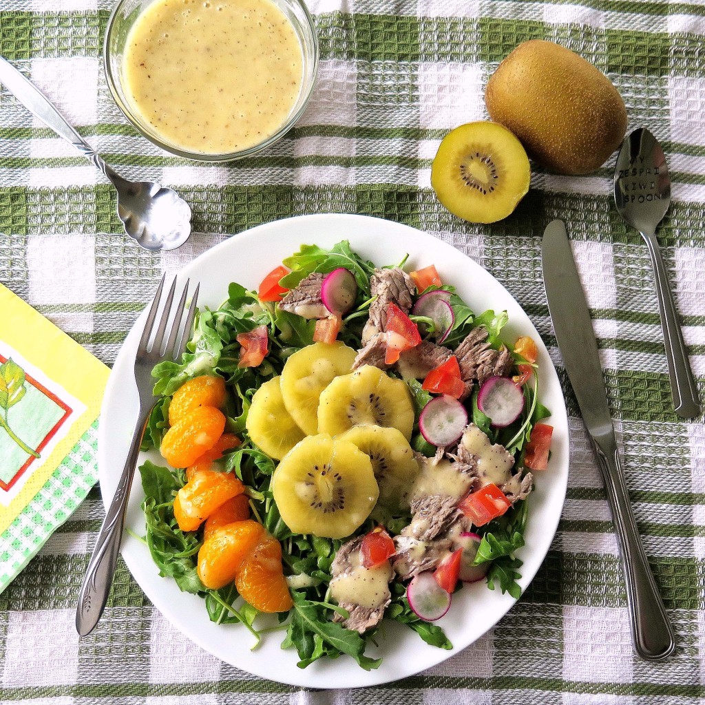 Sungold Kiwifruit and Steak Salad