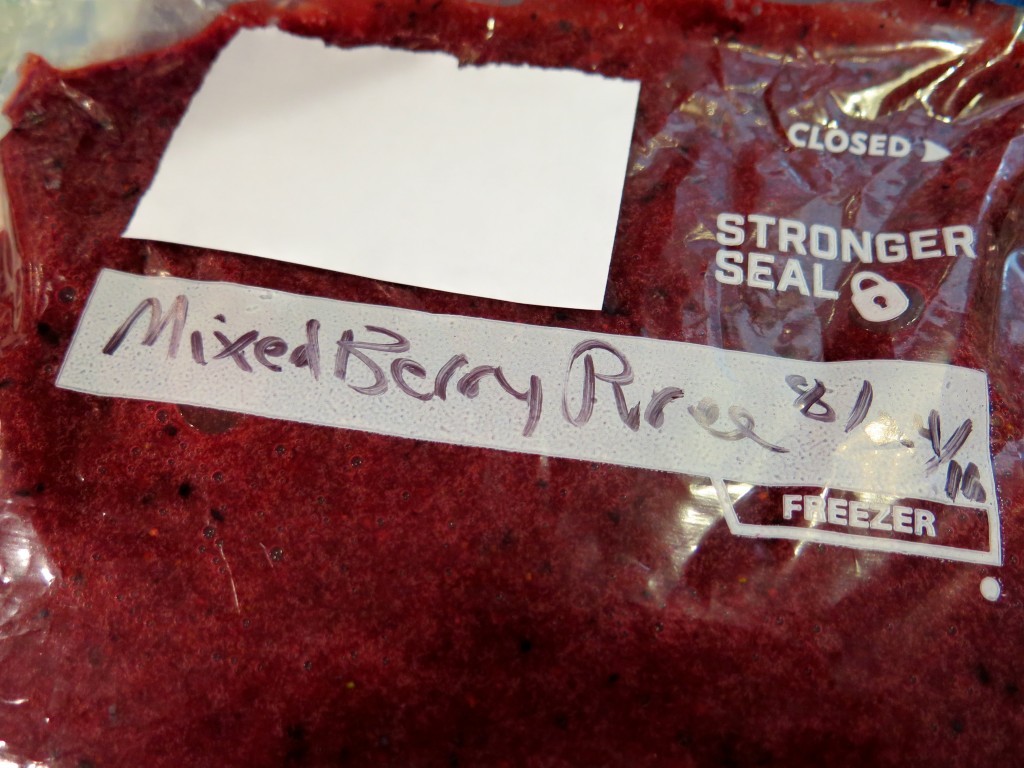 mixed berry puree bag