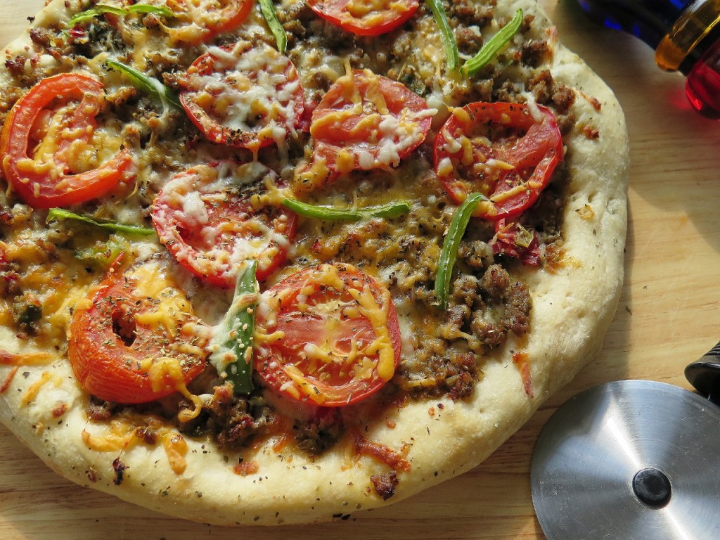 Sausage and Peppers Pizza