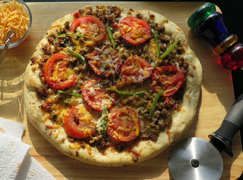 Sausage and Peppers Pizza