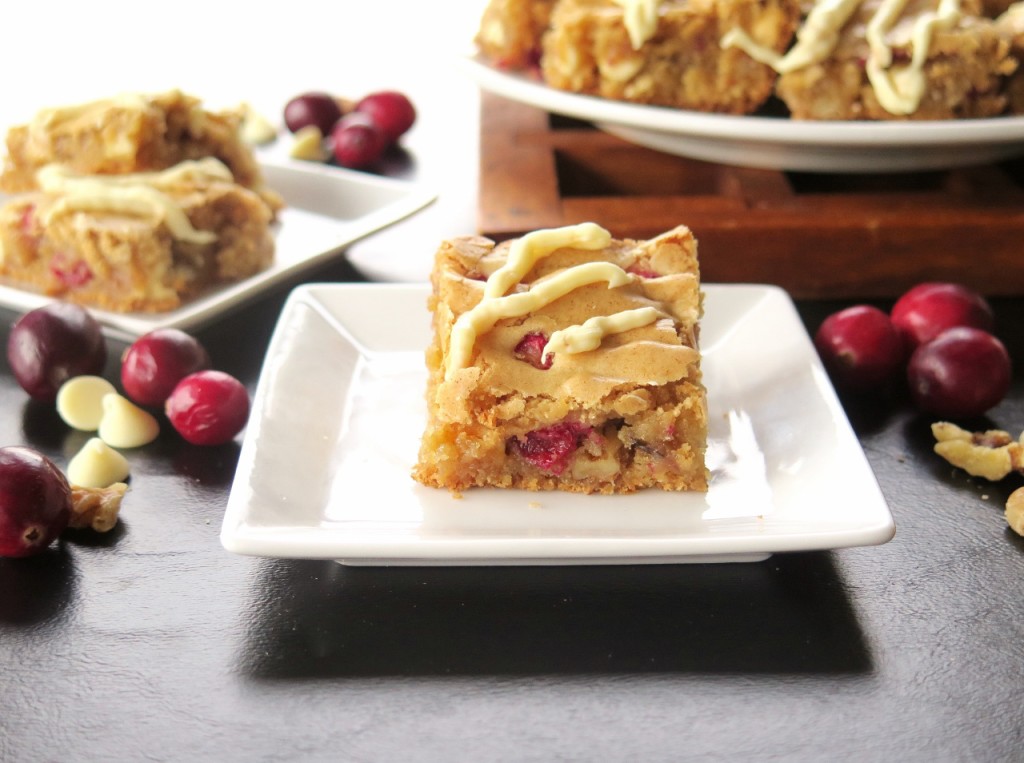 Cranberry Blondies