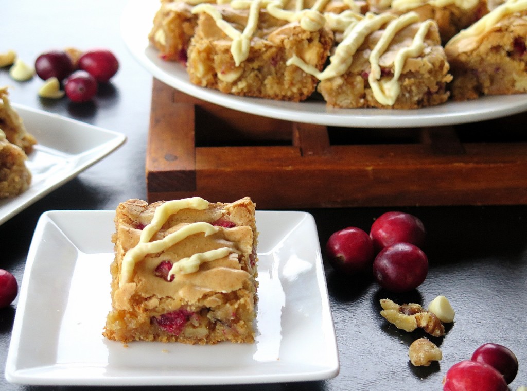 Cranberry Blondies