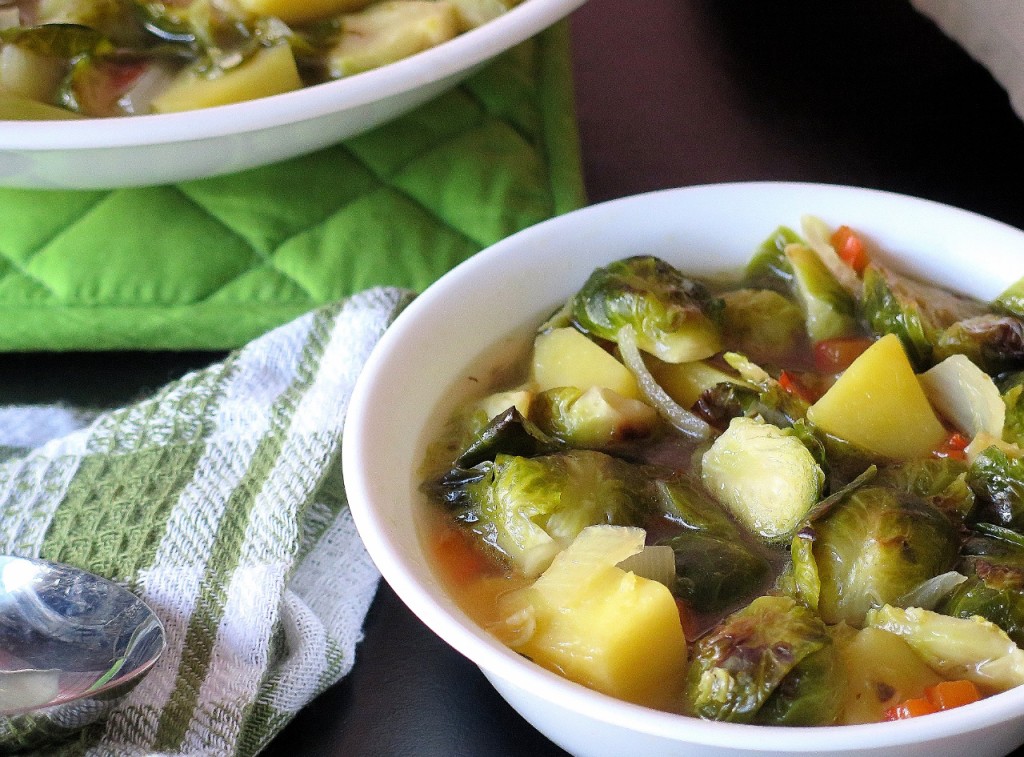 Roasted Brussels Sprouts Soup